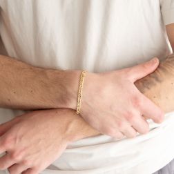 Photo of worn Chain Bracelet coupled x 4.90mm