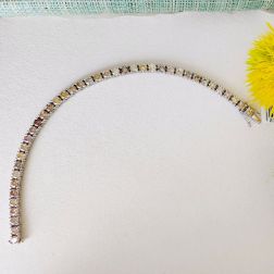 Bracciale Tennis Diamanti Gialli e Brown