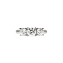 Ring Trilogy 0.57ct/0.60ct center and 0.38ct side