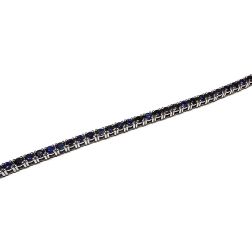 Bracciale Tennis DeepBlue Zaffiri Blu 17cm x 2,5mm