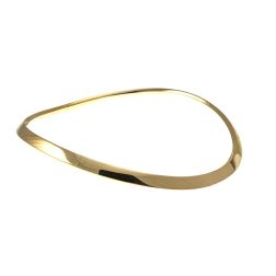 Girocollo rigido "Aura" in Oro Giallo