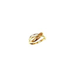 Crossover Ring in Yellow Gold, Rose Gold and White Gold