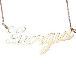 Necklace with name Giorgia in yellow gold 18kt