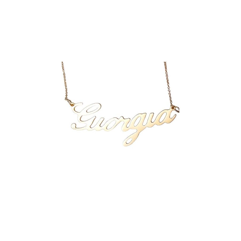Necklace with name Giorgia in yellow gold 18kt
