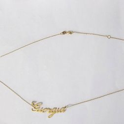 Collana con nome Giorgia in Oro Giallo