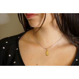 Ciondolo Bimba Oro Giallo piatto Misura M