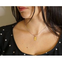 Ciondolo Bimba Oro Giallo piatto Misura S