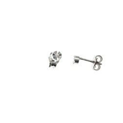 Orecchini Punto Luce Circle Sfaccettato 0,020ct - 3.30mm