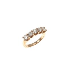 Veretta Suspended Rose Gold Ring with 5 Diamonds 0.20 carats