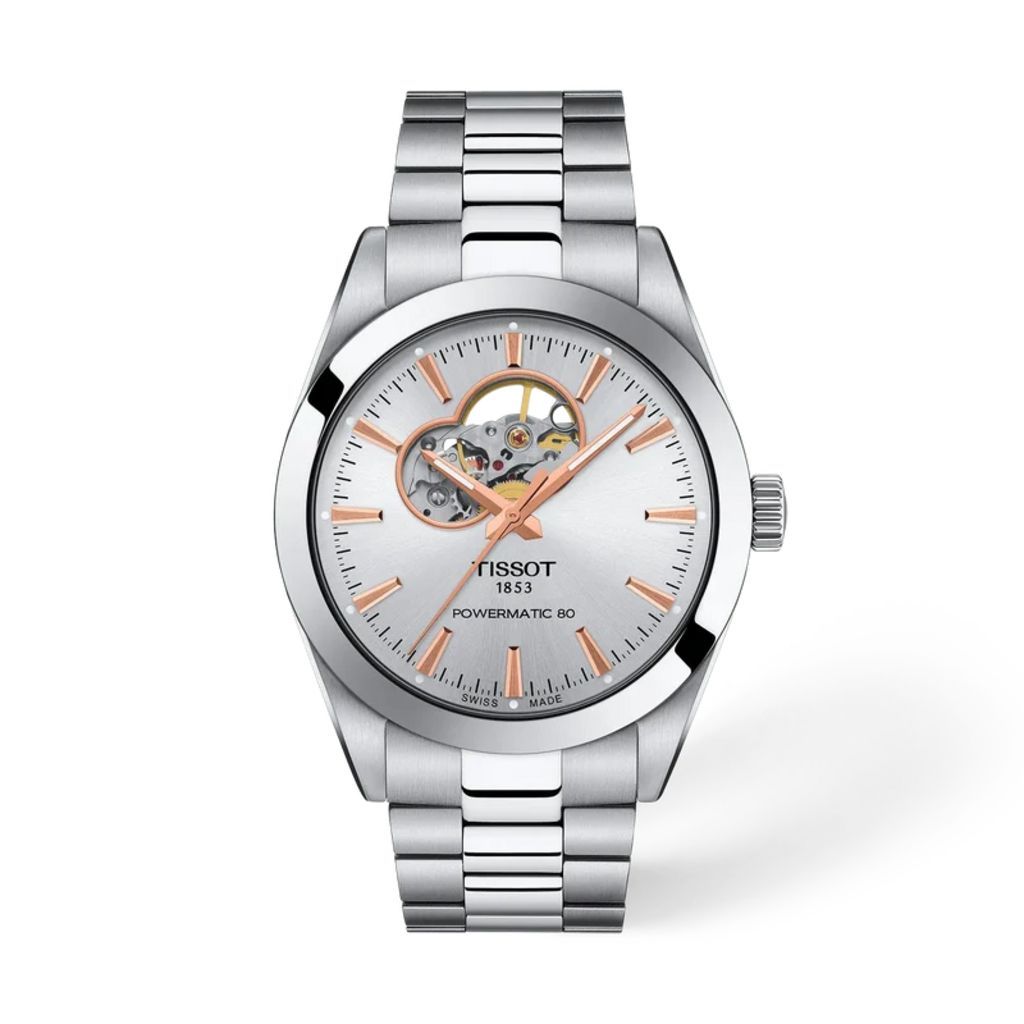 T127.407.11.031.01 Collezione T-CLASSIC, TISSOT GENTLEMAN POWERMATIC 80 OPEN HEART