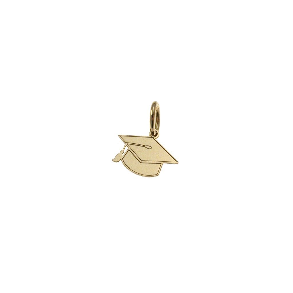Graduation Hat Charm in 18kt yellow gold