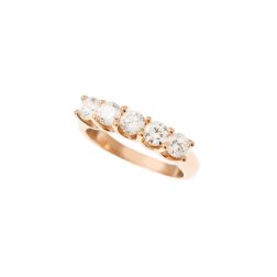 Veretta Suspended Oro Rosa 5 Diamanti da 0.20ct