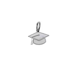 Ciondolo "Tocco" Cappello Laurea in Oro Bianco 18kt