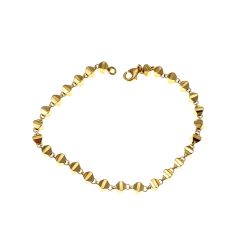 Bracciale a Trapezi Tridimensionali in Oro Giallo
