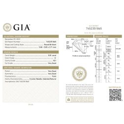 Diamante GIA G VS1 0.81ct