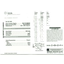 GIA Diamond F VVS2 0.50ct