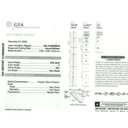 Diamante GIA F VS1 0.50ct