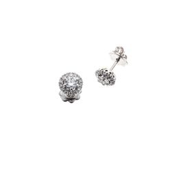 Orecchini Punto Luce Diamanti 0.22ct/0.27ct Ciascuno Contornati