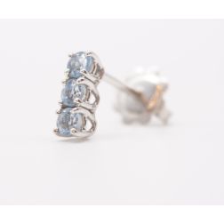 Aquamarine Trilogy Earrings