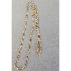Collana 3+1 pernice & tigre bicolore x 3,5mm