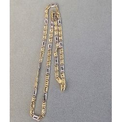 Collana 3+1 pernice & tigre bicolore x 5,20mm