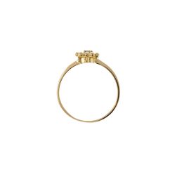 Easy Love Blue Sapphire Yellow Gold Solitaire Ring