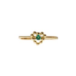 Easy Love Emerald Yellow Gold Solitaire Ring