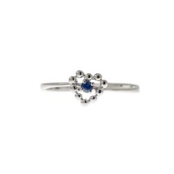 Easy Love Blue Sapphire White Gold Solitaire Ring