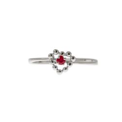 Easy Love Ruby White Gold Solitaire Ring