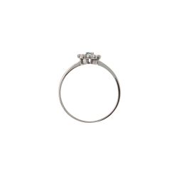 Easy Love Blue Diamond White Gold Solitaire Ring