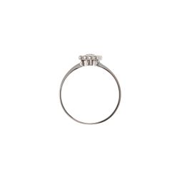 Anello Solitario Easy Square Diamante Oro Bianco