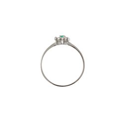 Easy Square Emerald White Gold Solitaire Ring