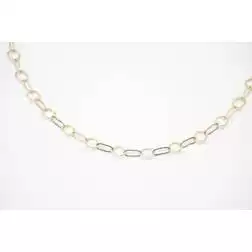 Laccio 89cm catena Ovale e Tondo