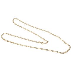Collana 50cm Traversino da 2,5mm in oro giallo 18kt
