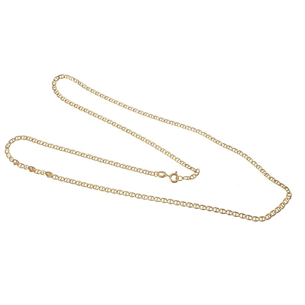 50cm "Traversino" chain Necklace width 2.5mm in 18kt yellow gold