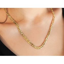 Collana 3+1 pernice & tigre 50cm x 5,20mm foto indossata donna