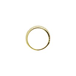 19 diamonds scalar Veretta ring in 18kt Yellow gold