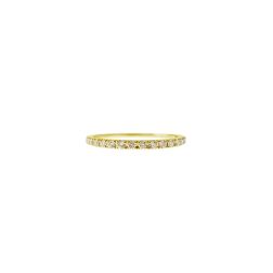 19 diamonds scalar Veretta ring in 18kt Yellow gold