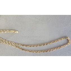 Collana 3+1 pernice & tigre sfaccettata 60cm x 5.20mm