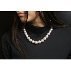 Photo of worn Australian Pearls Scalar Necklace