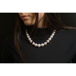 Photo of worn Australian Pearls Scalar Necklace