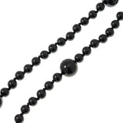 Collana Lunga Onice Nera Laccio 170cm con Sfere da 16.5mm 8.5mm