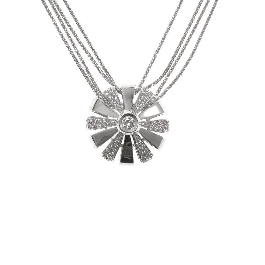 Collana Blossom in Oro Bianco 18kt con Diamanti