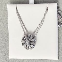 Collana Blossom in Oro Bianco 18kt con Diamanti