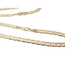 Collana Traversino 50cm x 4.30mm Oro Giallo