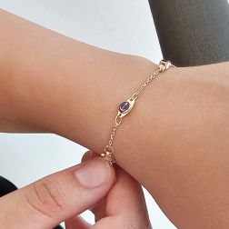 photo of worn Enameled Nautical Flag Bracelet
