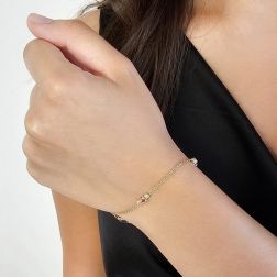 Bracciale Bandierine Nautiche smaltate foto indossata
