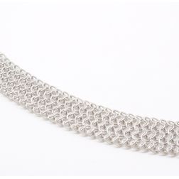 Collana Magnificent oro bianco x14mm