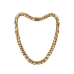 Magnificent yellow gold necklace - 43cm X 9.80mm