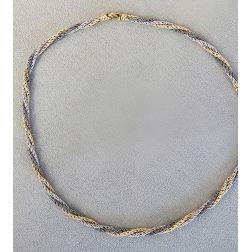 Giocollo a catena Torchon intrecciata Tricolore